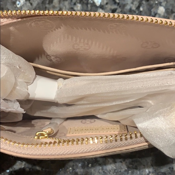 🚫Tory Burch Bombe Chain Crossbody In Light Oak - Picture 5 of 8